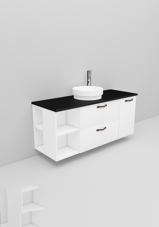 Flexline Tvättställsskåp Modell 175.1 1200 Vit Matt
