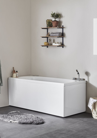 Massagebadkar Relounge 160 Platinum Höger