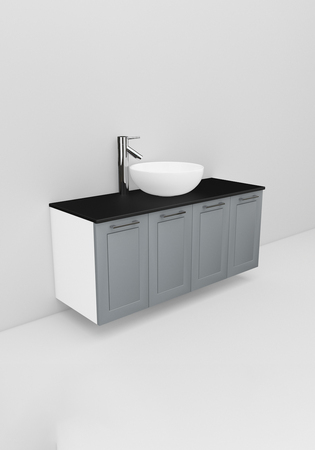 Flexline Tvättställsskåp Modell 128.4 1200 Grå Matt Ram