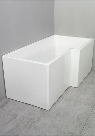 Badkar Noro Grand Vänster 160X83/70 Inkl Avloppssats