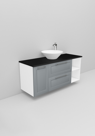 Flexline Tvättställsskåp Modell 166.4 1200 Grå Matt Ram
