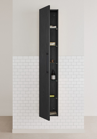 Högskåp Multi Svart Trästruktur