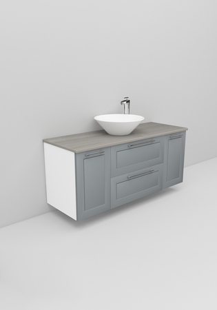 Flexline Tvättställsskåp Modell 155.4 1200 Grå Matt Ram