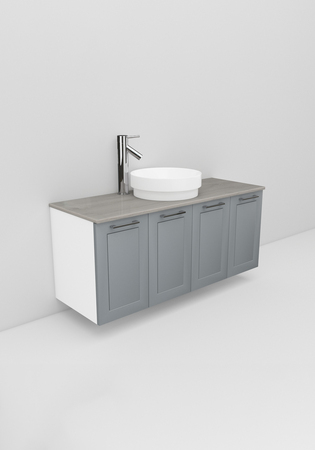 Flexline Tvättställsskåp Modell 124.4 1200 Grå Matt Ram