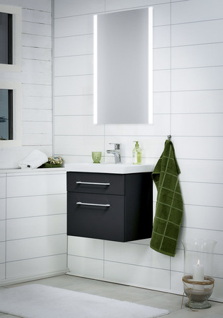 Tvättställsskåp Noro Fix Trend Med Tvättställ 550 Svart Matt Utgående Modell