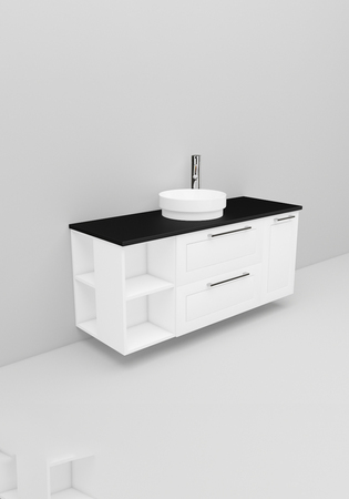 Flexline Tvättställsskåp Modell 175.2 1200 Vit Matt Ram
