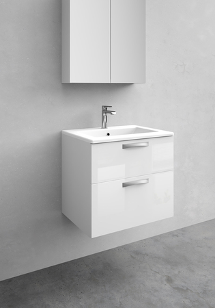 Badrumsskåp Noro City Vit Blank 600