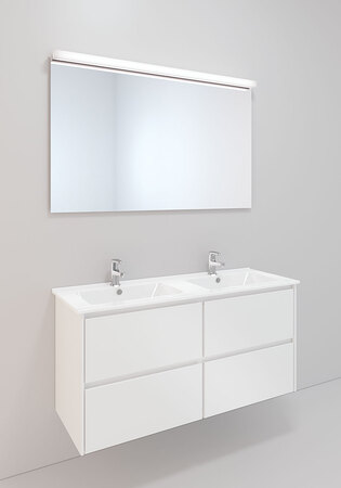 Tvättställ Lifestyle Concept 1160 Porslin Center Låg, Dubbel
