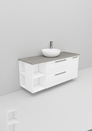 Flexline Tvättställsskåp Modell 173.2 1200 Vit Matt Ram
