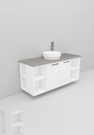 Flexline Tvättställsskåp Modell 148.2 1200 Vit Matt Ram