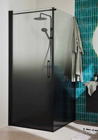 Duschhörn Frost Concept Vägg 900 Dörr 900 Vänster Svart Gradient