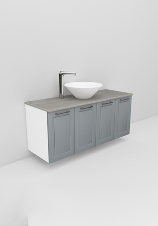 Flexline Tvättställsskåp Modell 123.4 1200 Grå Matt Ram