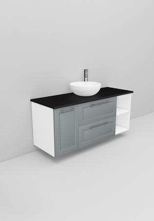 Flexline Tvättställsskåp Modell 168.4 1200 Grå Matt Ram