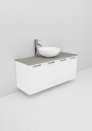 Flexline Tvättställsskåp Modell 125.2 1200 Vit Matt Ram