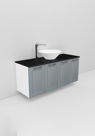Flexline Tvättställsskåp Modell 126.4 1200 Grå Matt Ram