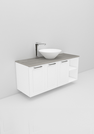 Flexline Tvättställsskåp Modell 131.2 1200 Vit Matt Ram