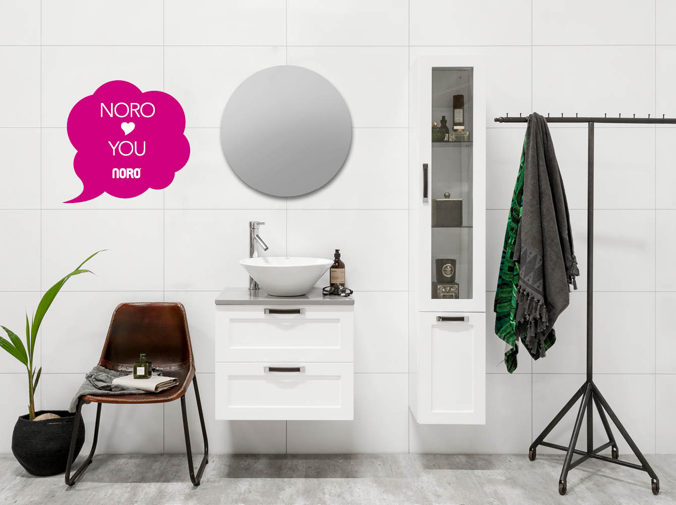 Noro Flexline badrumsmöbler för snygga badrum