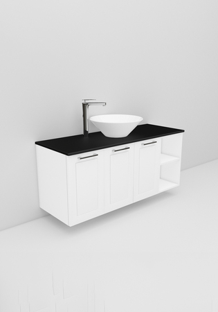 Flexline Tvättställsskåp Modell 134.2 1200 Vit Matt Ram