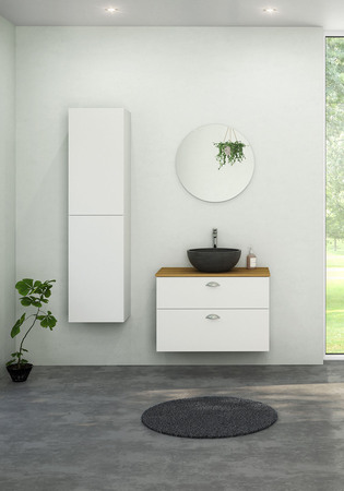 Högskåp Noro Flex Compact City Vit Blank