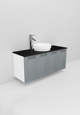 Flexline Tvättställsskåp Modell 127.4 1200 Grå Matt Ram