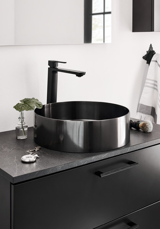 Handfat Icon Borstad Svartkrom
