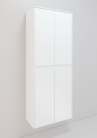 Lc 160 Sidoskåp 350D Högt H1658, Varm Vit Matt