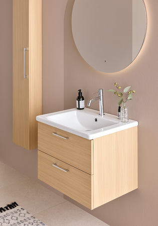 Tvättställsskåp Neo Ljus Ek Med Tvättställ 800