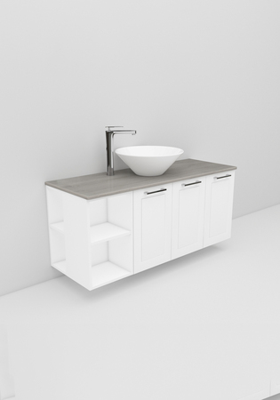 Flexline Tvättställsskåp Modell 139.2 1200 Vit Matt Ram
