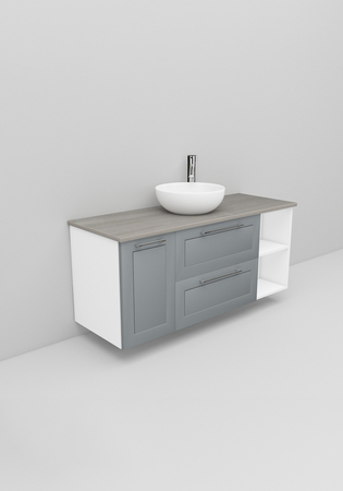 Flexline Tvättställsskåp Modell 165.4 1200 Grå Matt Ram