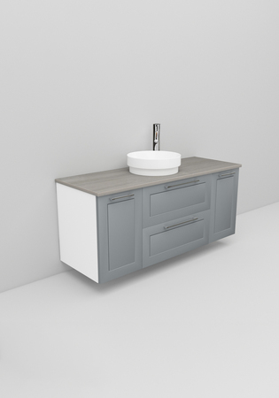 Flexline Tvättställsskåp Modell 156.4 1200 Grå Matt Ram